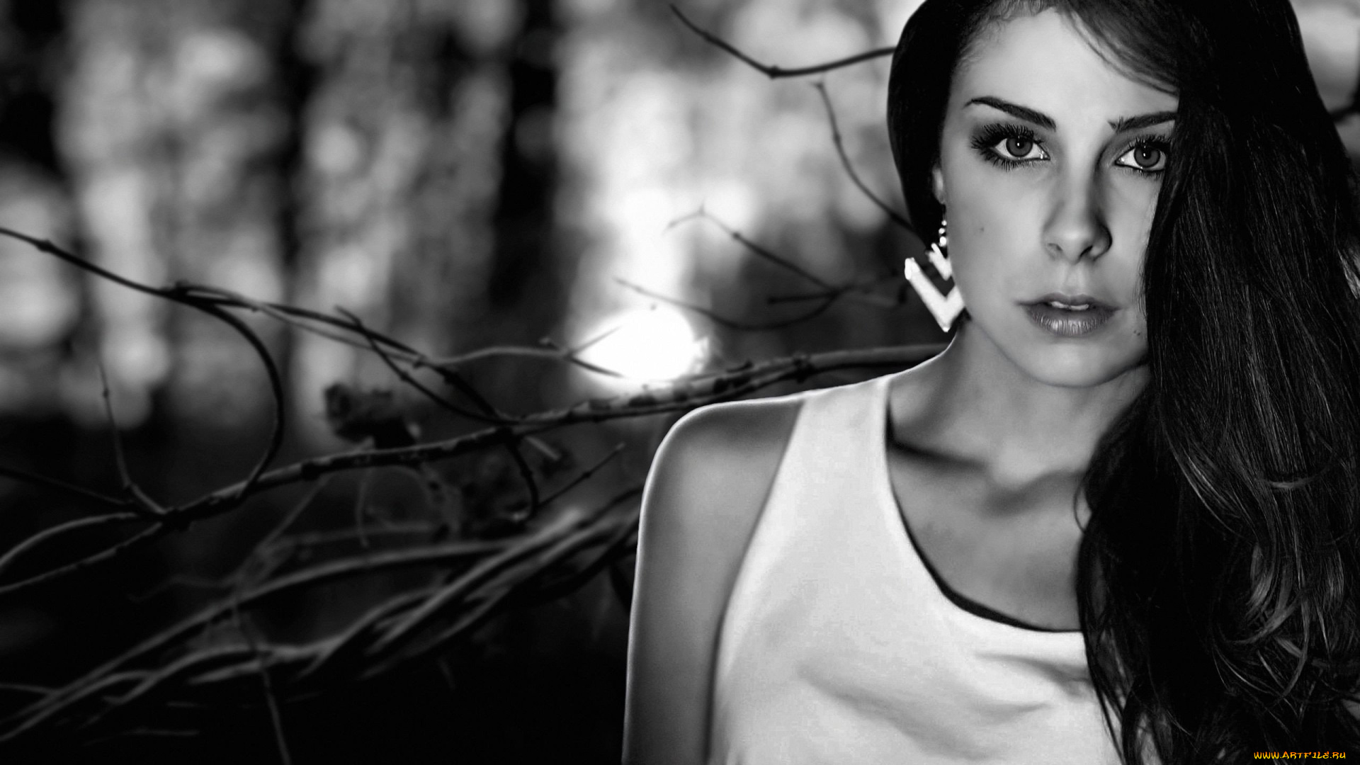 музыка, lena, meyer-landrut, монохром