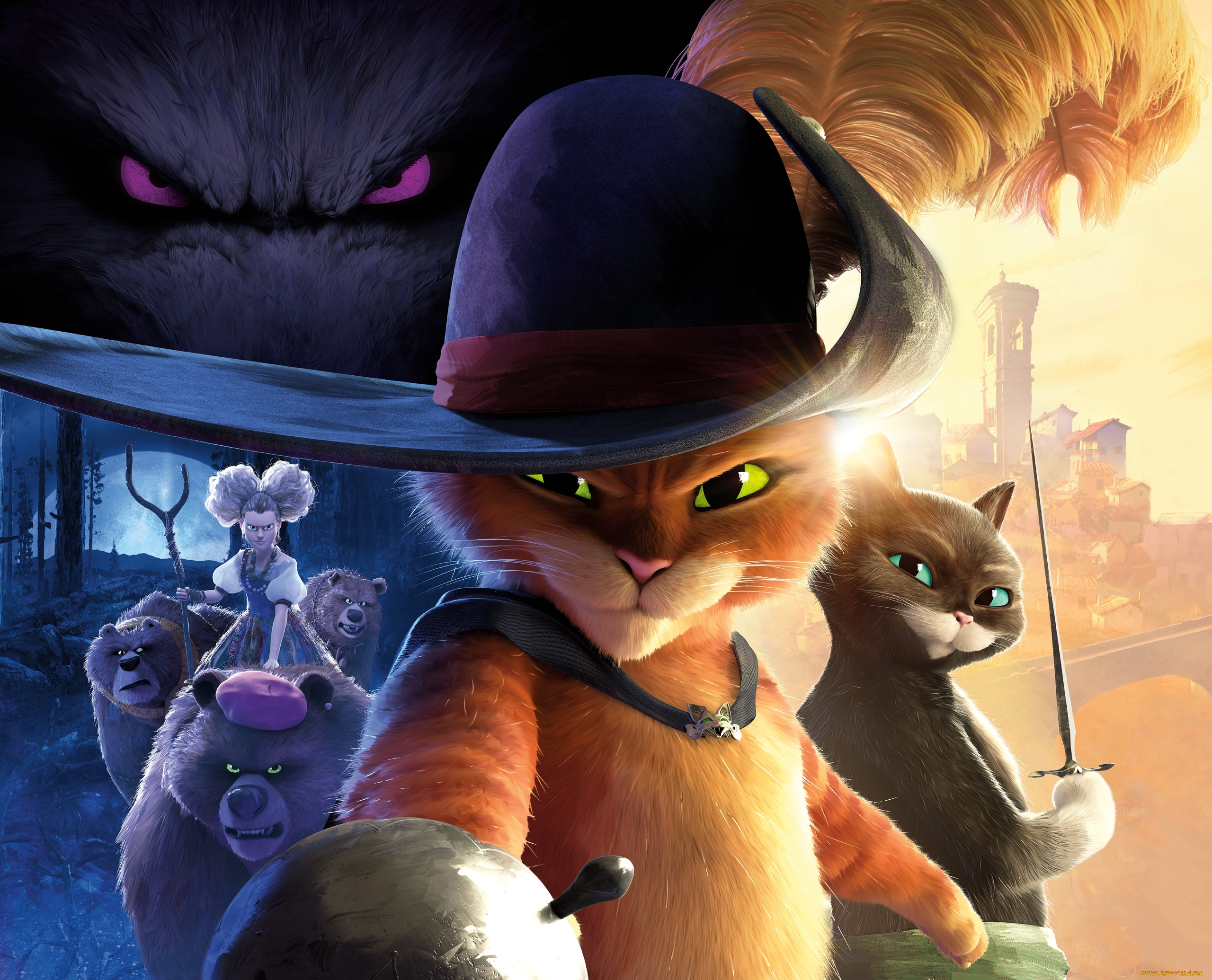 puss, in, boots, , the, last, wish, ||, 2022, мультфильмы, , the, last, wish, кот, в, сапогах, последнее, желание, мультфильм, постер, озвучка, антонио, бандерас, сальма, хайек, antonio, banderas, salma, hayek