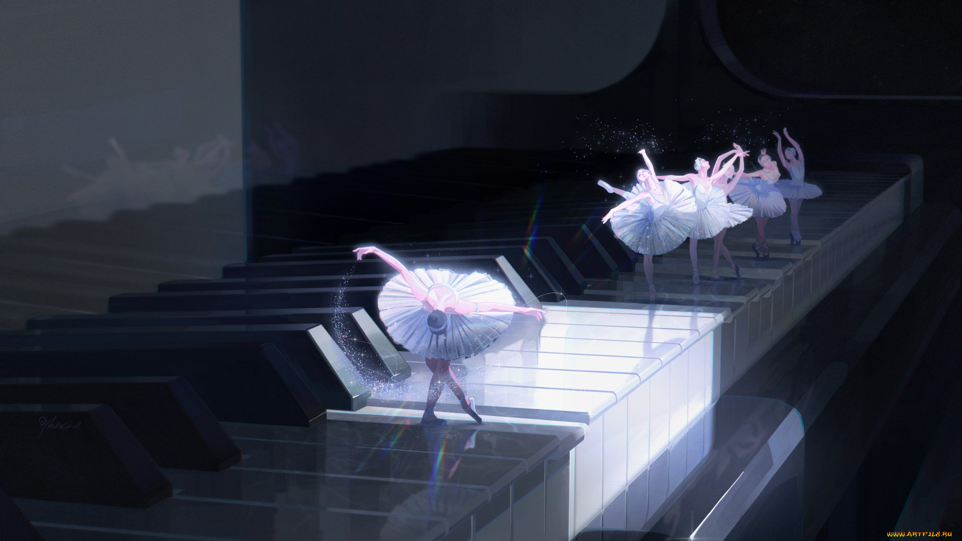 аниме, музыка, балерины