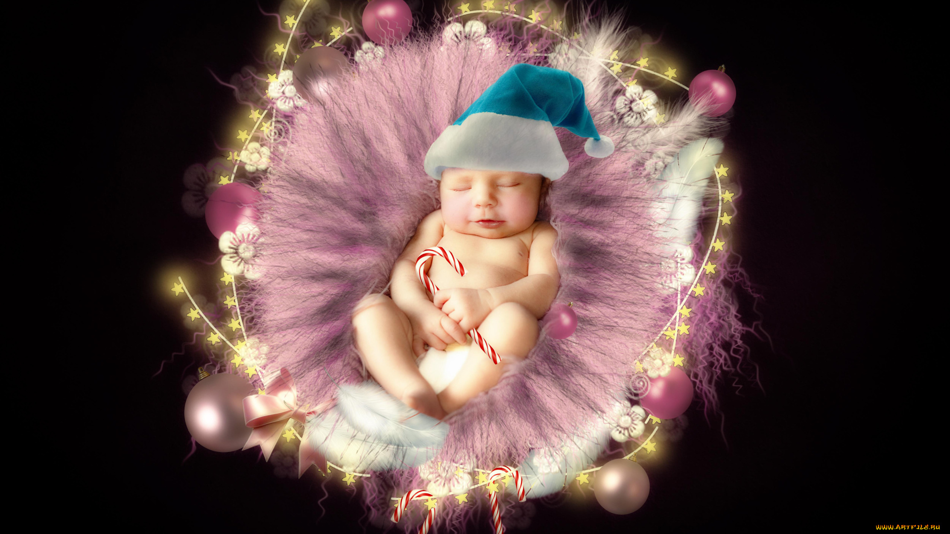 разное, дети, ребенка, шапка, конфеты, гнездо, украшения