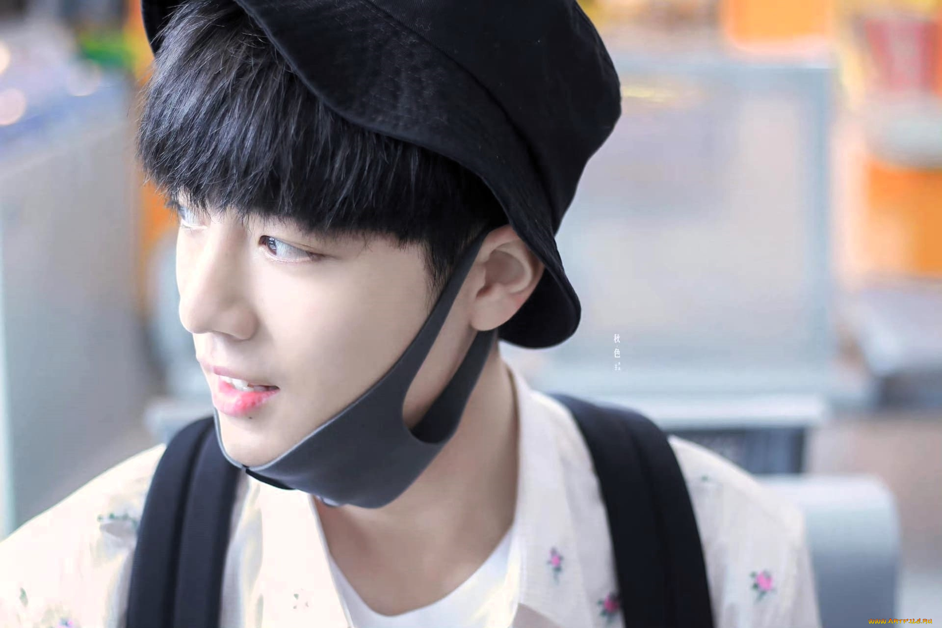 мужчины, xiao, zhan, актер, лицо, маска, панама