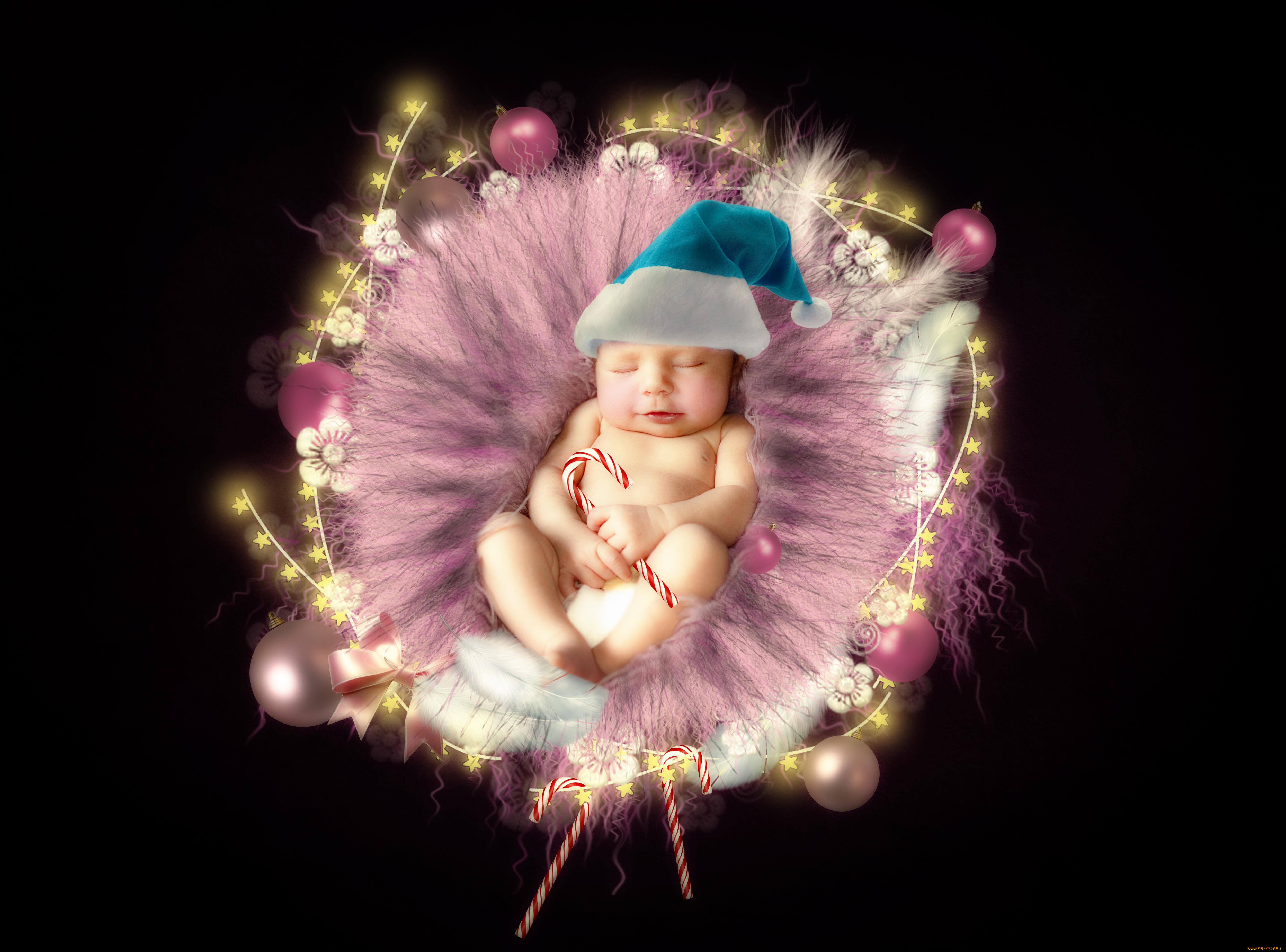 разное, дети, ребенка, шапка, конфеты, гнездо, украшения