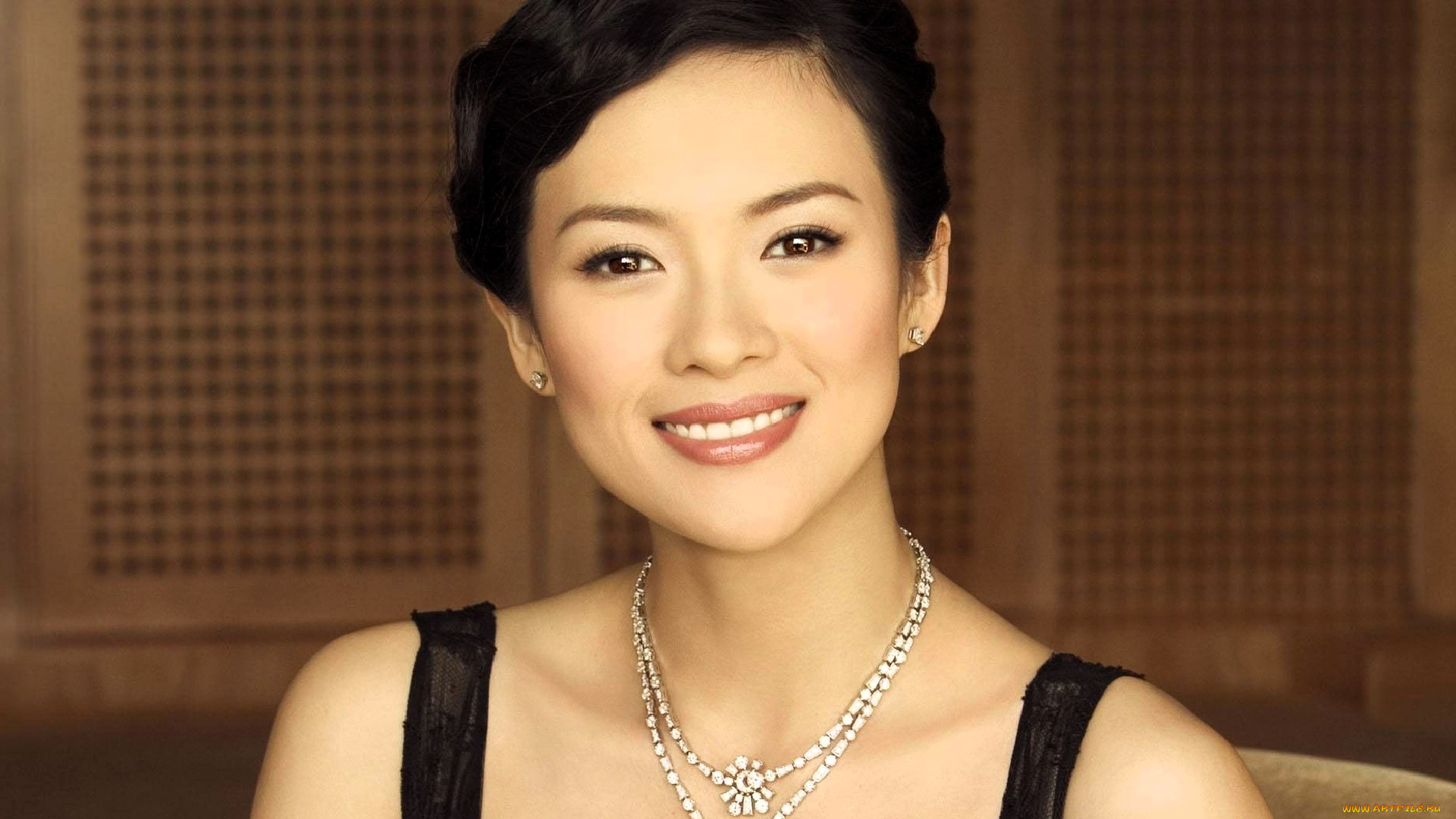 девушки, zhang, ziyi, азиатка, брюнетка, лицо, бусы