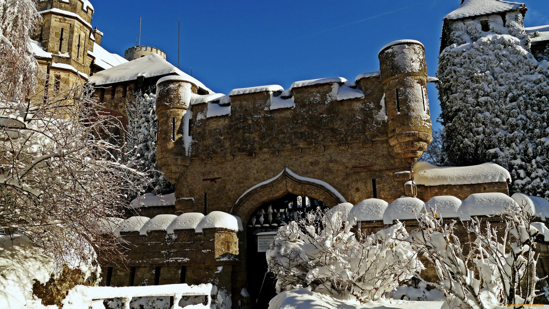 lichtenstein, castle, germany, города, замки, германии, lichtenstein, castle