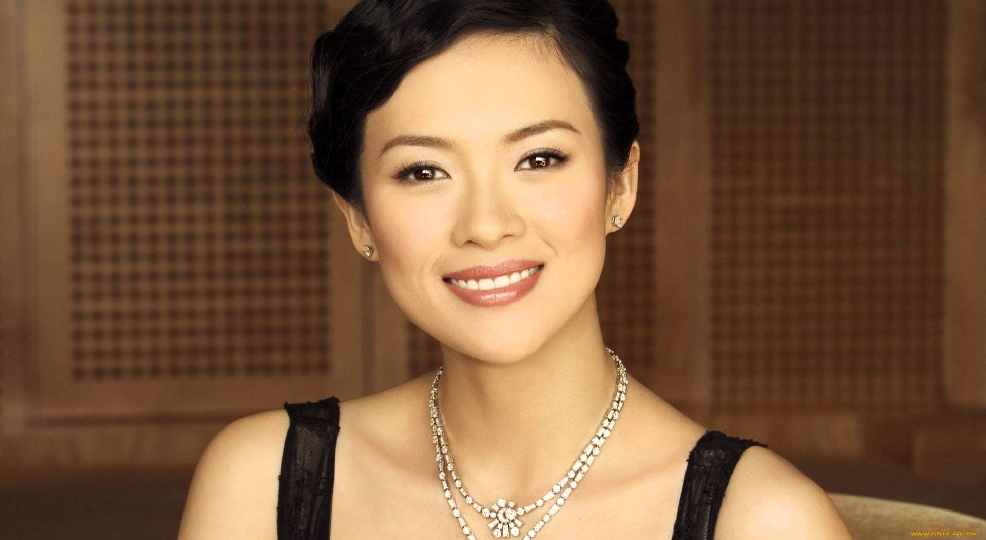 девушки, zhang, ziyi, азиатка, брюнетка, лицо, бусы