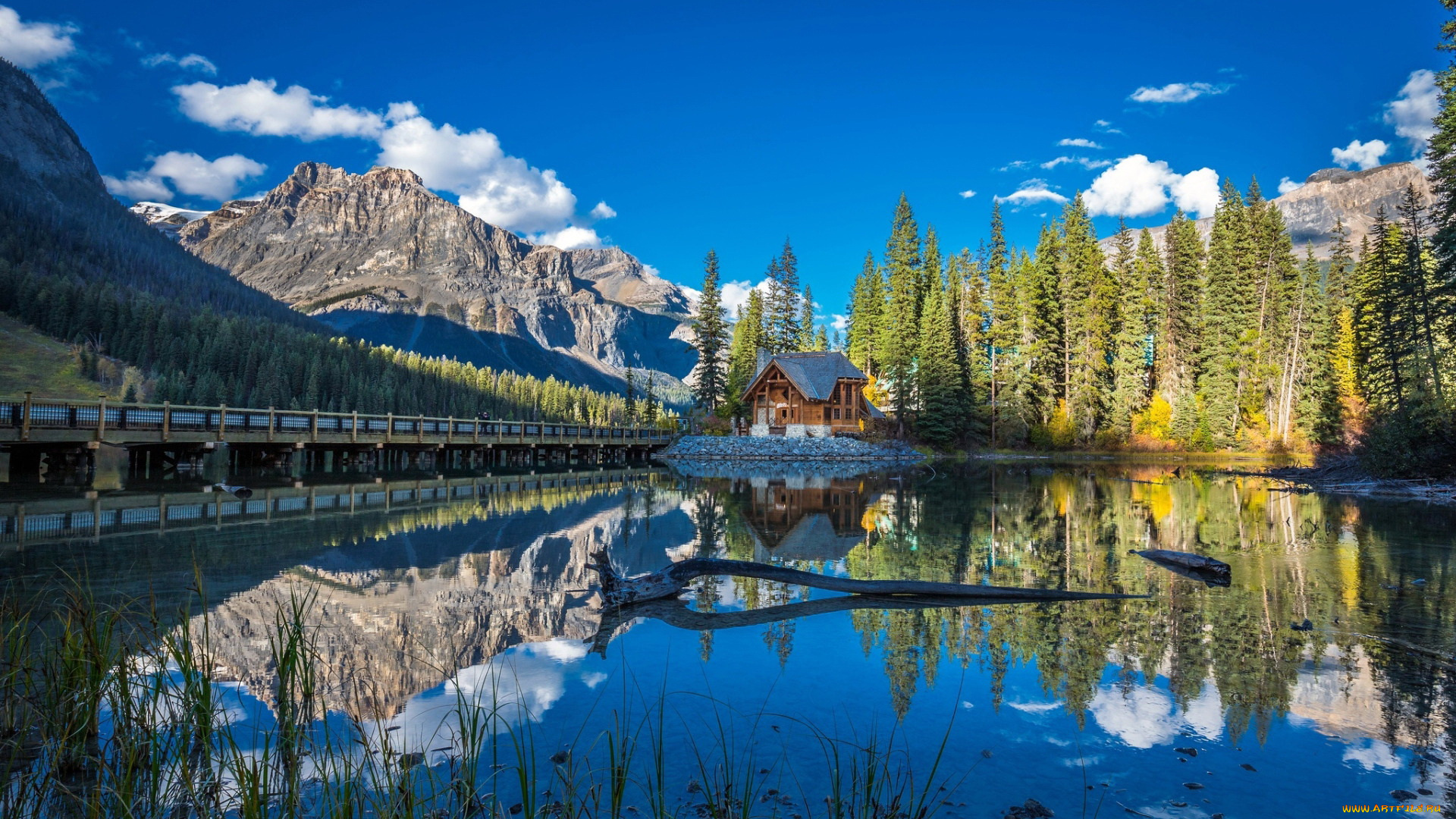 emerald, lake, yoho, national, park, british, columbia, города, -, здания, , дома, emerald, lake, yoho, national, park, british, columbia