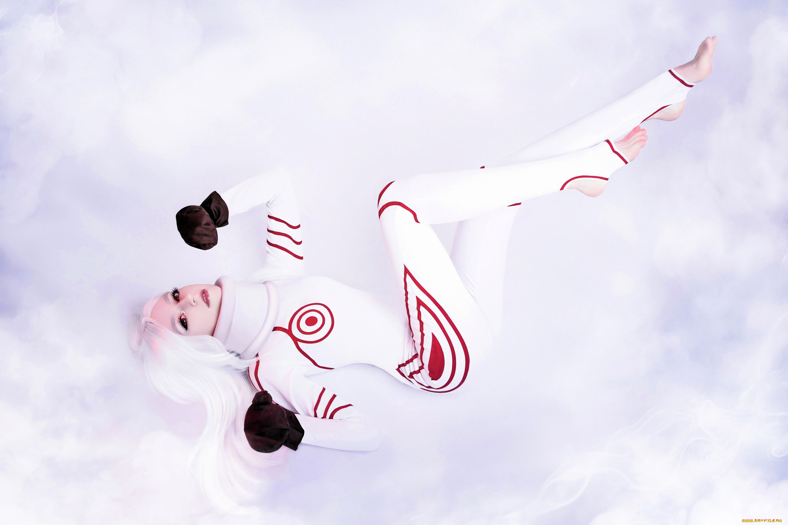 девушки, momo, образ, косплей, наряд, костюм, перчатки, снег